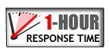 1 hour response